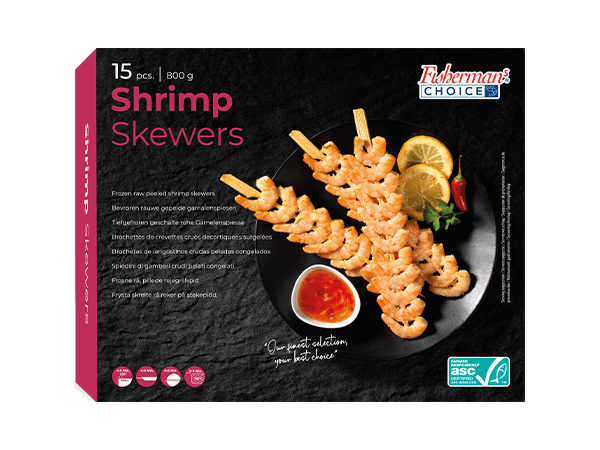 Shrimp Skewers 15pcs ASC